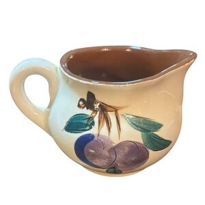 Vintage Stangl Art Pottery MCM Creamer Plums Fruit Hand Painted